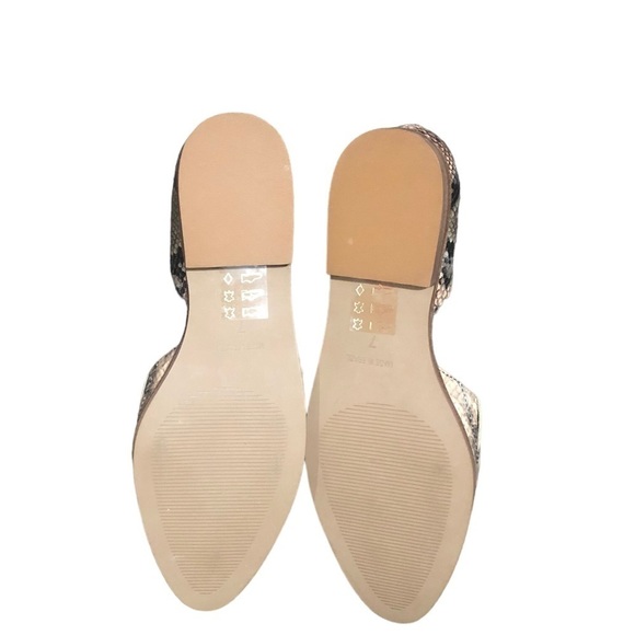 Madewell The Marisa D'Orsay Flat in Snake Embossed Leather - Picture 5 of 6